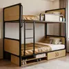 Cama de Personal de Fábrica, Litera, Cama de Personal, Cama de Estudiante, Cama de Hierro Superior e Inferior, Cama de Apartamento Dormitorio