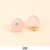 Botões de imitação de jade incrustados com diamantes, novo estilo chinês Hanfu, cheongsam, botões decorativos de miçangas para traje Tang, acessórios e componentes DIY feitos à mão