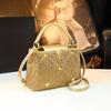 Nuevo Bolso de Lujo 2026, Bolso de Mujer con Incrustaciones de Diamantes de Piel Genuina, Bolso de Hombro de Gama Alta, Bolso Cruzado Tipo Cubo de Nicho para Mujer