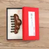 Peine de Masaje Meridianos de Sándalo Tallado Mango Redondo Casero Personalizable Peine de Sándalo Dientes Suavizantes del Cuero Cabelludo Peine de Madera Compacto Portátil