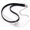 Colar sexy estilo coreano Harajuku clavícula corrente feminina pescoço corrente colar cristal redondo pingente colar elegante personalizado