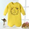 Camisón de bebé, pijama de bebé a prueba de patadas, primavera y otoño, cálido, de una pieza, para niños, de manga larga, para niñas, de algodón puro.