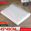 Saco plástico quadrado 45*49 grande espesso adesivo acolchoado de algodão roupas jaqueta acolchoada de algodão à prova de poeira saco de embalagem externa saco transparente