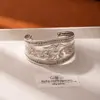 Pulseira Larga Exótica de Dunhuang para Mulheres, Pulseira de Braço de Ferro Estilo Étnico, Pulseira Estilo Dai, Acessórios de Pulseira para Fotos de Viagem