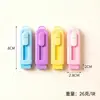 Borrador retráctil color macarrón para estudiantes de primaria, bajo residuo, fácil de borrar, portátil, papelería creativa, recargable