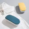 Mango de cepillo de lavado de ropa color macarrón, cerdas suaves, cepillo para lavar zapatos, cepillo de limpieza para estudiantes, cepillo de limpieza portátil de viaje