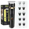 Set de Afeitadora Eléctrica y Recortadora de Barba 2 en 1 Transfronterizo, Cortapelos Multifuncional con Pantalla Digital LED y Recortador de Vello Corporal