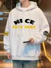 Sudadera cárdigan para hombre, nueva colección otoño/invierno 2026, estilo casual americano, chaqueta con capucha y estampado de letras, top oversized de moda
