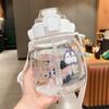 Vaso de Agua de Celebridad de Internet para Niñas de Alto Valor 2022 Nuevo Verano Lindo Estudiante Sencillo Portátil Gran Capacidad Hervidor con Pajita