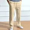 Nueva colección de verano: Pantalones casuales 3D para hombre, corte holgado, pierna recta, largos con caída fluida, resistentes a las arrugas y ligeros, tipo pants deportivos