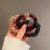 Moda coreana Cuerda con cabeza de cristal taladro de bola Anillo de intestino delgado boutique Cuerda para la cabeza de网红 (red social) para niñas Goma para coleta al por mayor