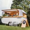 Carro móvil gourmet para comer sobre ruedas con brisa fresca transfronteriza, cuatro ruedas, grande, multifunción, espejo de puerta flash, carro comedor de acero inoxidable a la venta