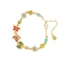 Nuevo Pulsera de Oro Arenado Vietnamita Estilo Chino, Mariposa de Goteo de Aceite Estilo Palacio, Pulsera Antigua de Oro Arenado, Joyería Retro Duradera