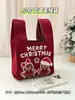 Bolsa de Presente de Natal Bolsa de Presente de Tricô Bolsa de Embreagem Bolsa de Mão Bolsa de Mão