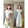 Top de Volantes de un Hombro para Mujer 2026 Verano Nuevo Estilo Impresionante Hombros Descubiertos Manga Corta Hermoso Diseño Coreano Ropa para Mujer