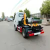 Fabricante de Caminhão de Lixo com Braço Gancho Quadrado Dongfeng Tuyi Placa Azul Caminhão de Transferência de Lixo Urbano com Múltiplos Lixeiras Externas