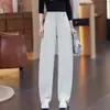Pantalones Casuales de Pierna Ancha de Cintura Alta Personalizados para Mujer 2026 Sueltos Adelgazantes con Caída Pierna Recta Largos Versátiles