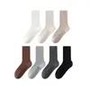 Calcetines de Algodón Puro para Mujer, Estilo Delgado de Verano, 100% Algodón, Hasta la Pantorrilla, Blancos, Antibacterianos, Resistentes al Olor, Absorbentes del Sudor, Calcetines Largos sin Costuras para Maternidad