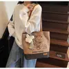 Bolso Elegante de Moda 2025 Nuevo Bolso Bandolera de Nicho Bolso de Lona Bolso Bolso Tote Bolso de Lona Gran Capacidad Bolso para Mujer