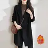 Abrigo de Terciopelo Doble Cara Estilo Hepburn Color Camel para Mujer Otoño e Invierno 2025 Nuevo Abrigo de Lana para Mujer Forma de Capullo Aspecto Adelgazante