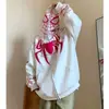 Moletom com zíper e bordado de aranha estilo americano para homens e mulheres, modelagem solta, oversized, jaqueta de outono para casais