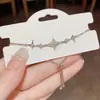 Pulsera Colgante Estrella de Zirconia Bañada en Oro Real de 18 Quilates Pulsera de Moda Retro Ins Elegante Lujo Accesible Joyería de Gama Alta
