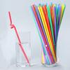 Pajita de color de 26 cm de largo desechable arte infantil flexible bebida leche de soya tienda de té con leche grado alimenticio envío gratis
