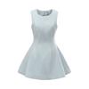 Vestido Chaleco Francés Sin Mangas para Mujer Verano Nuevo Temperamento Falda Corta Cuello Redondo Cintura Ajustada Falda Adelgazante