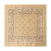 Fornecimento Transfronteiriço Lenço Quadrado de Poliéster com Estampa Paisley Flor de Caju Hip-Hop Outdoor Ciclismo Atacado Bandana Lenço de Cabeça