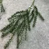 2026 Plantas Verdes Artificiales Verde Oscuro para Decoraciones de Boda, Arreglos Florales Estilo Bosque, Paisajismo de Salón de Bodas, Flores de Plástico, Hojas Verdes Oscuras Artificiales
