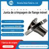 Tubo de Cauda com Junta de Crimpage de Flange de Ajuste Solto, Grau Sanitário, com Mangueira Flexível Dentada, Alta Pressão e Durável