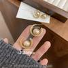 Pendientes de aro en forma de C con cuentas de champán francés para mujer, ligeros, lujosos, elegantes, con diseño de nicho, sencillos y combinables, con aguja plateada.