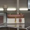 Nuevo Modelo 2025 Lp23 Bolsa Lonchera de Cuero Retro Gran Capacidad Casual Versátil Bolso de Hombro Cruzado Bolso Cuadrado Pequeño de Moda