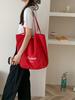 [Espessado em estoque] Bolsa de lona listrada 2024 Novo estilo coreano Ins Tote Bolsa casual Bolsa de ombro