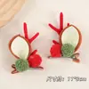 2026 Novo Presépio Clip de Cabelo com Galhos Acessórios de Cabelo Estilo Floresta Clip de Cabelo de Alce Clip de Cabelo Infantil Fofo Decorações de Headwear de Natal