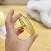 Fabricante de Alta Qualidade Atacado Pulseira Genuína de Jade para Mulheres, Tipo Gelo Branco Ouro Champagne Espuma d'Água Jade Pulseira de Alta Qualidade com Tiras Redondas Largas