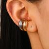 Amazon Transfronterizo Nuevo Anillo Grueso Clip de Oreja en Forma de C Aretes Abiertos Moda Viajero Simple Joyería Sin Oreja