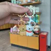 Chaveiro Criativo de Desenho de Linha de Cachorrinho Cartoon, Boneca de Cachorrinho Fofa, Pequeno Presente para Melhores Amigos e Casais, Pingente de Bolsa para Meninas