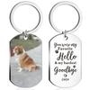 2026 Joyería de Moda Transfronteriza Placa de Perro Cuadrada Imagen Texto Llavero de Acero Inoxidable Colgante Conmemorativo Simple de Colores