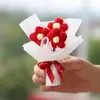 Mini Ramilletes Tejidos a Mano, Regalos Creativos de Cumpleaños, Flores de Lana, Decoraciones de Flores Eternas