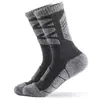 Calcetines Deportivos de Media Caña para Hombre, Gruesos con Suela de Toalla, para Montañismo y Esquí al Aire Libre, de Algodón, Absorbentes de Sudor y Transpirables