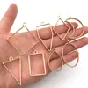 Marco Geométrico Hecho a Mano DIY Aleación Hueca Resina Colgante Forma de Corazón Gota de Agua Forma de Estrella Colgante Accesorios de Joyería