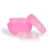 Las botellas de plástico tipo hongo se empacan en cajas de 5 10 20 30G G, frascos para perlas y frascos de crema multicolor para cosméticos.