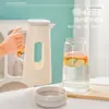 Nova Jarra de Vidro para Água Fria Design Dividido Doméstico Grande Capacidade Jarra de Água Fria Portátil Armazenamento de Água Copo para Beber Água Fria Transfronteiriço