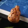 Madera de Azufaifo Golpeada por Rayo Patrón Serpiente Calabaza Pequeña Accesorios de Madera Llavero DIY Hecho a Mano Colgante Accesorios Colgantes Venta al por Mayor