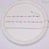 Pulseira de Cristal Zircônia Arco-íris Micro-incrustada Multicor Europeia e Americana Aço Inoxidável Personalidade Feminina Popular Transfronteiriça Moda Joias Atacado