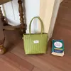 Nova Bolsa de Palha Tecida Simples para Mulheres Verão 2026, Bolsa de Mão Estilosa e da Moda, Bolsa Transversal Versátil para o Dia a Dia