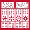 Decoración Europea y Americana para Fiestas Navideñas Plantillas Huecas para Pintar para Patrones DIY Pintados a Mano por Niños, Plantillas para Calcar, Pulverizar y Frotar