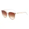 3459 gafas de sol con montura redonda recubiertas de arroz UV400 Europa y Estados Unidos comercio exterior transfronterizo Amazon Tiktok moda