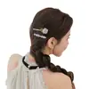 Presilha de Cabelo Popular Flor de Glicínia Estilo Coreano, Luxo Leve e Sensação de Alta Qualidade, Delicada Presilha Lateral para Franja, Perfeita para Fotos, Presente Fashion para Namorada